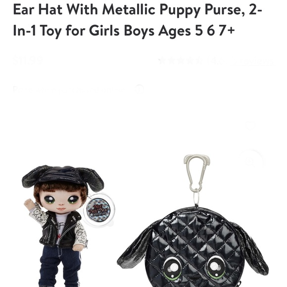 NEW Na! Na! Na! Surprise Maxwell Dane Doll Glam Series Puppy Dog Pom Purse - Picture 3 of 5